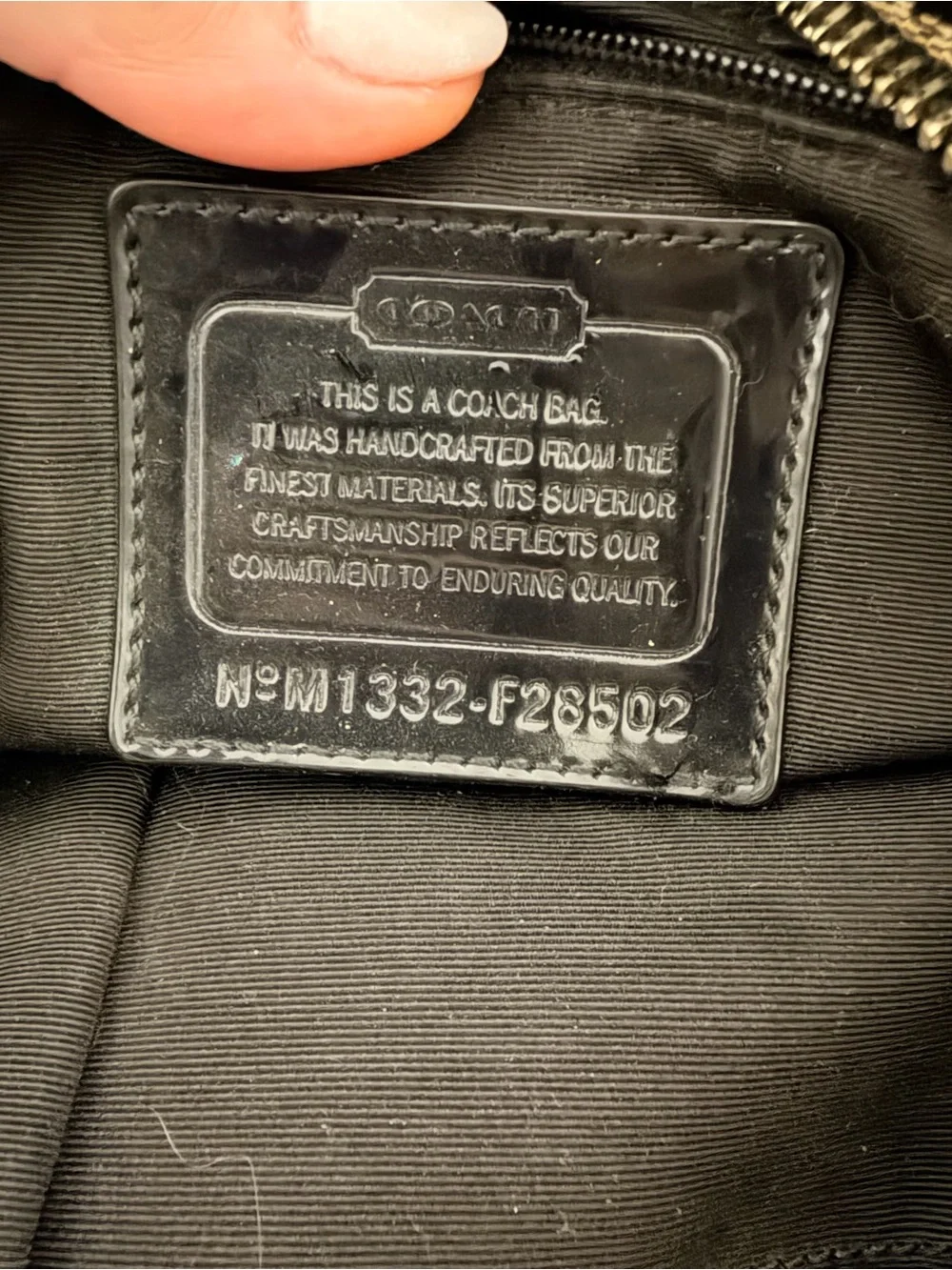 Coach Signature Canvas Crossbody Bag in Black and gray - Picture 3 of 5